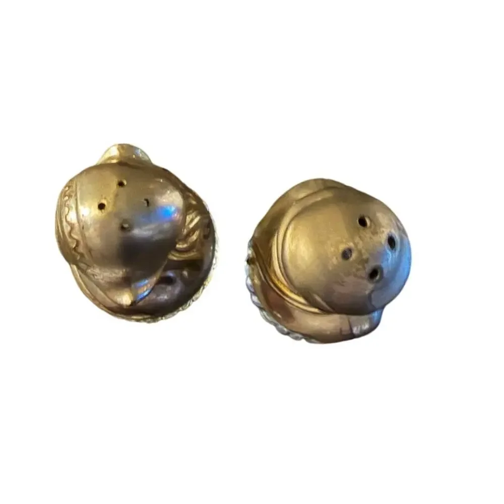 Guardian Service Salt and Pepper Shaker Set Dutch Boy and Girl Silver-plated
